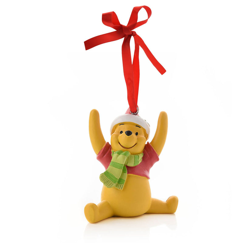 Disney Winnie the Pooh Set of 4 Resin Hanging Christmas Decorations