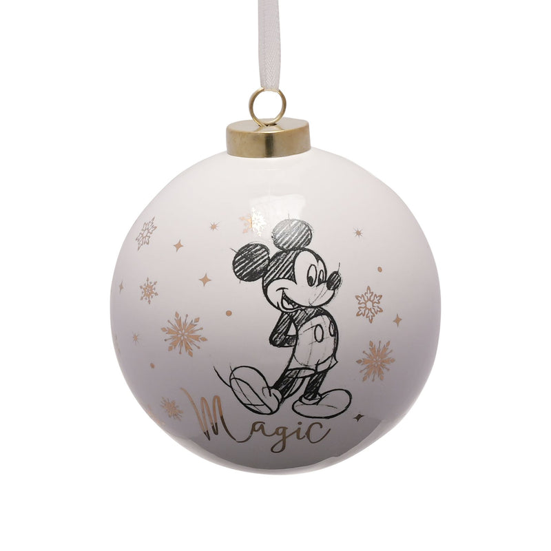 Disney Mickey Mouse Ceramic Gift Boxed Bauble