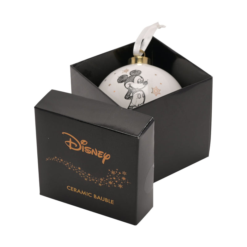 Disney Mickey Mouse Ceramic Gift Boxed Bauble