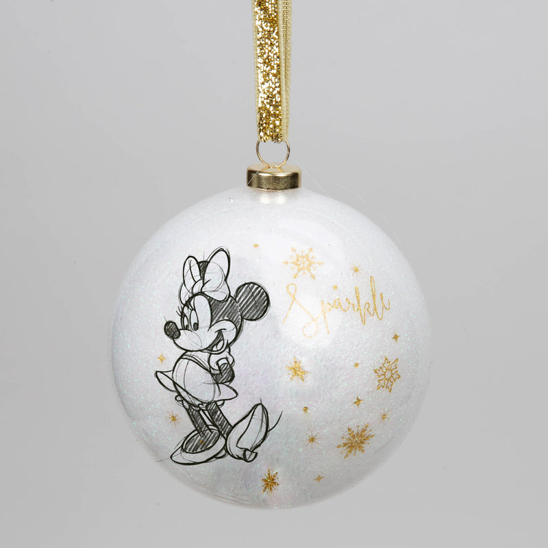 Disney Set of 15 Acrylic Glitter Baubles