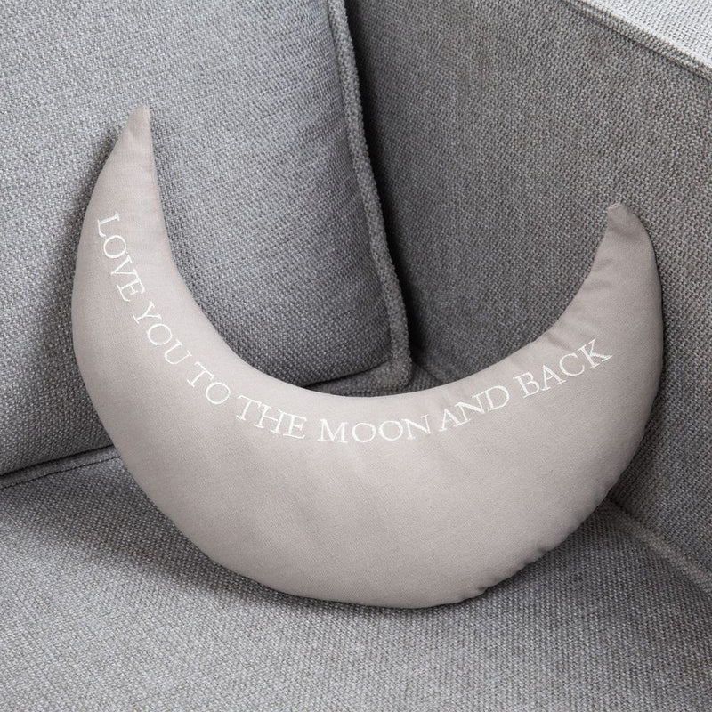 PRE-ORDER Bambino 'Love You To The Moon & Back' Linen Cushion