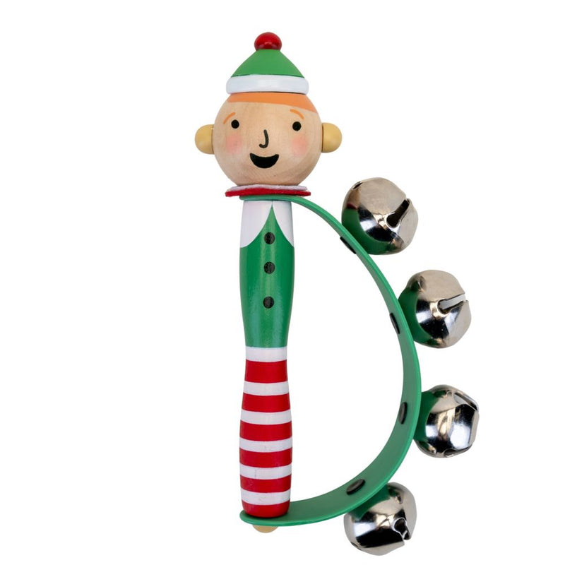 Christmas Elf Wooden Handbell