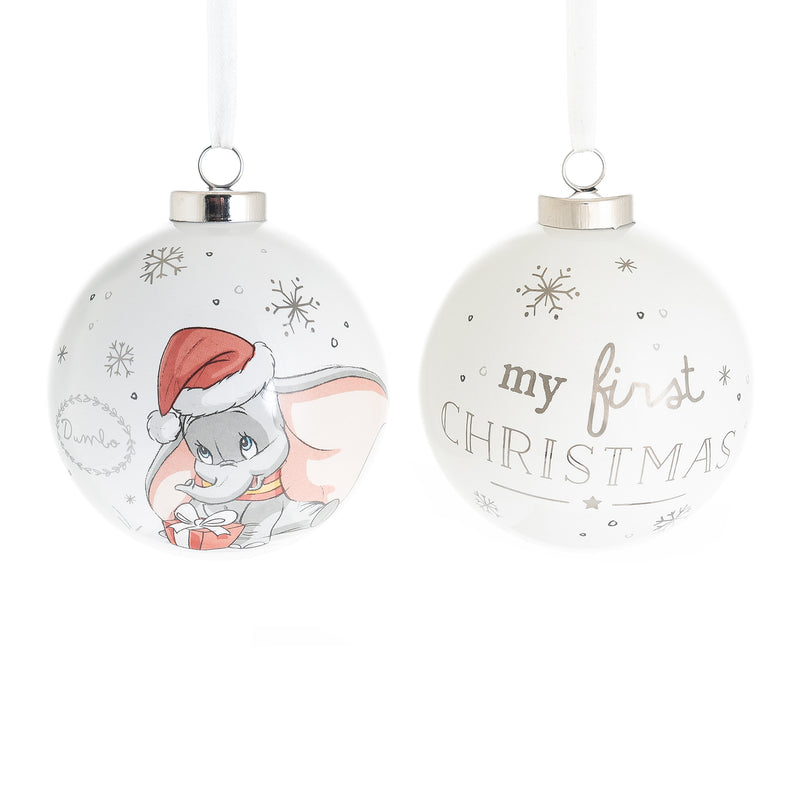 Disney Baby's Dumbo 'My First Christmas' Ceramic Bauble in Gift Box