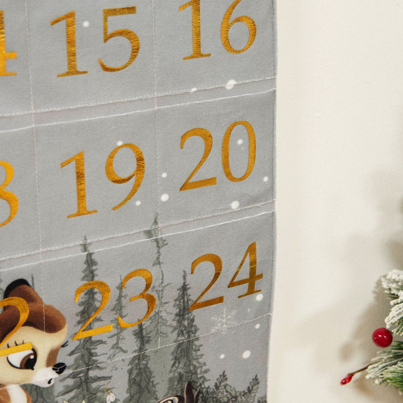 Disney Bambi Luxury Grey Velour Fabric Advent Calendar