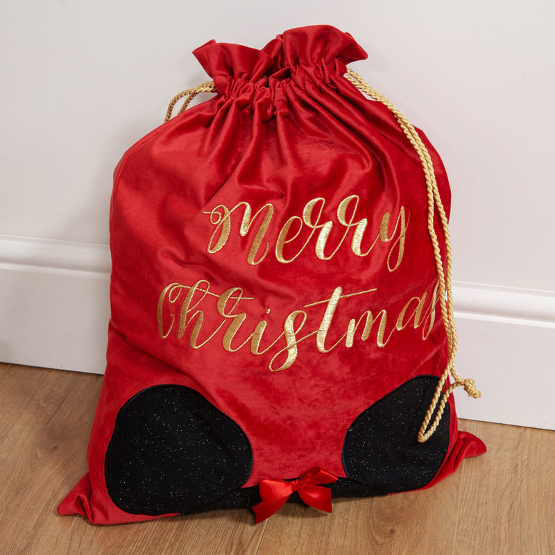 Disney Minnie Mouse 'Merry Christmas' Red Gift Sack