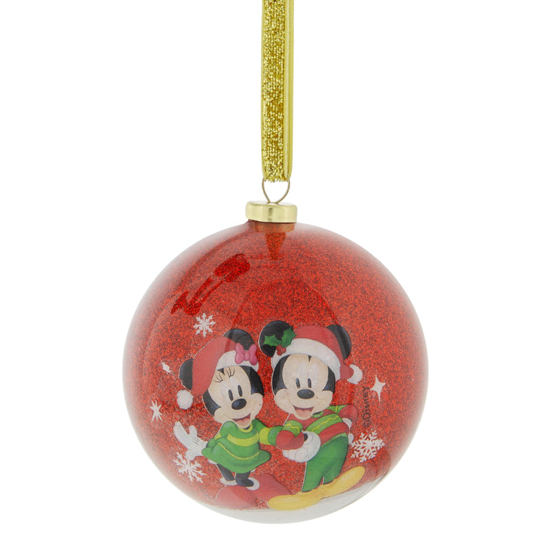 Disney Minnie & Mickey Set of 7 Baubles in Beautiful Gift Box