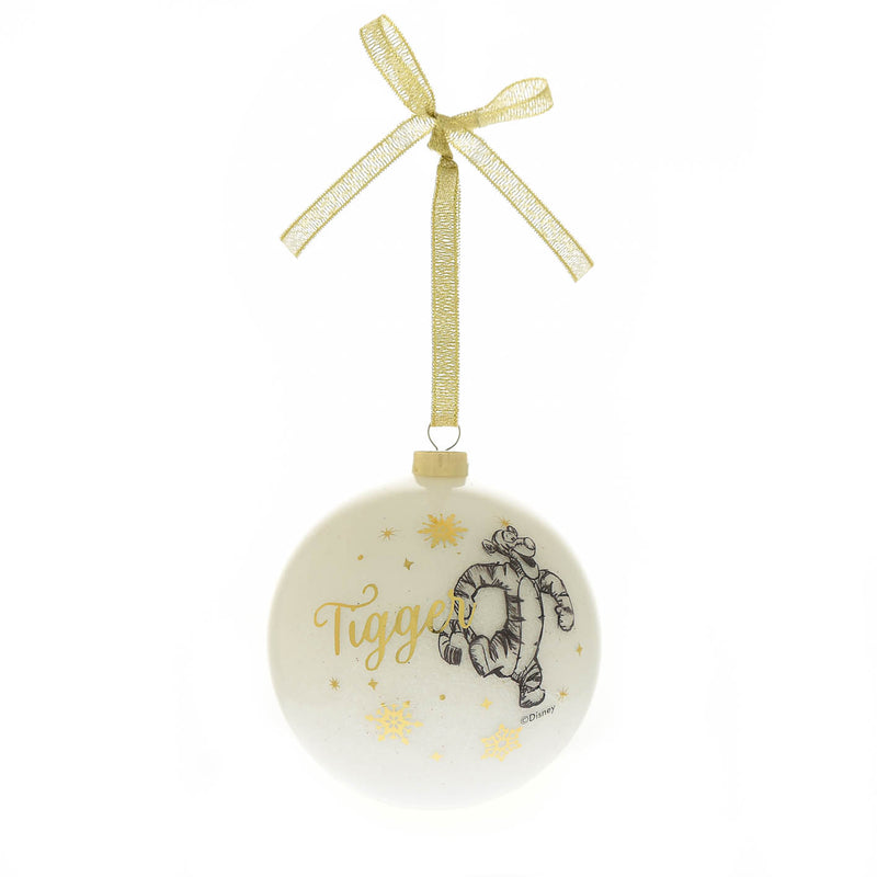 Disney Winnie the Pooh Set of 8 Glitter Baubles