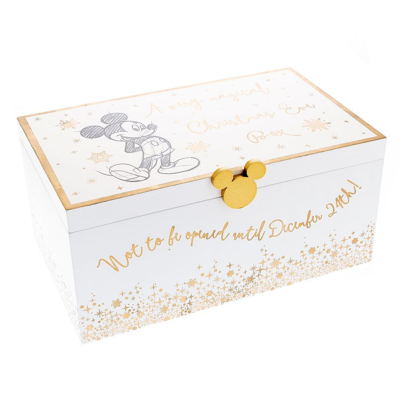 Disney Mickey Mouse White & Gold Magical Christmas Eve Box